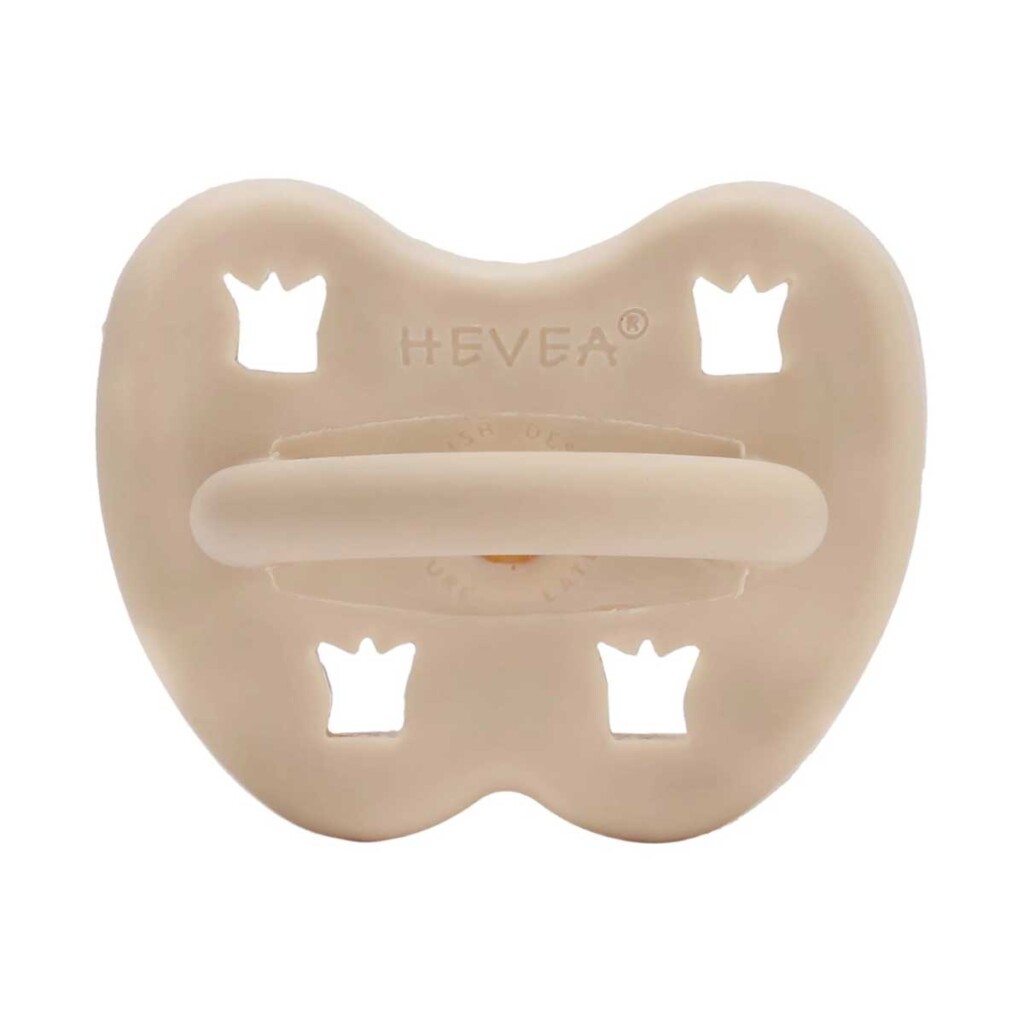 Hevea Crown Natural Rubber Pacifier Sandy Nude Months Peace