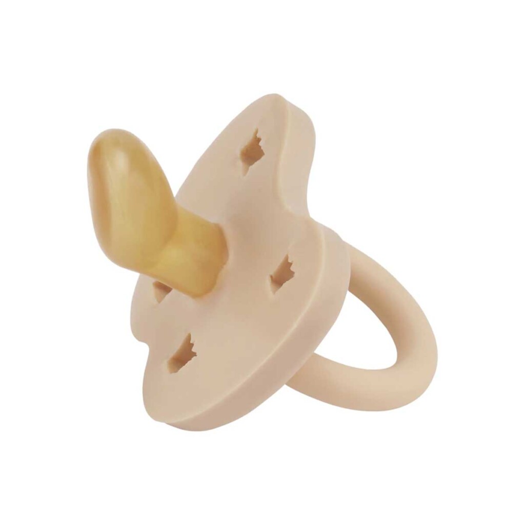 Hevea Crown Natural Rubber Pacifier Sandy Nude 3 36 Months Peace