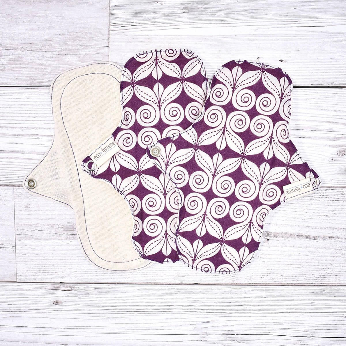 Bamboo and organic cotton panty liners (choose print)
