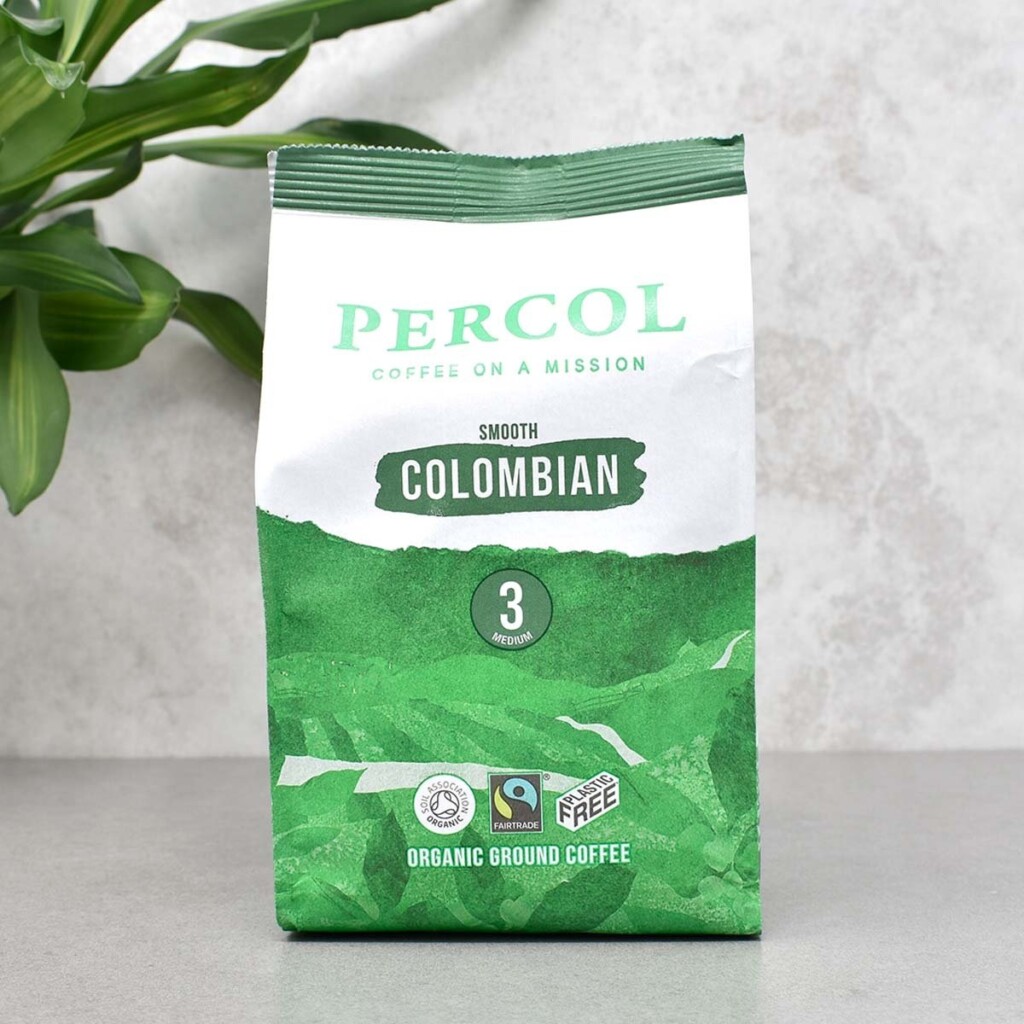 Percol Colombian Ground Coffee Fairtrade & Organic