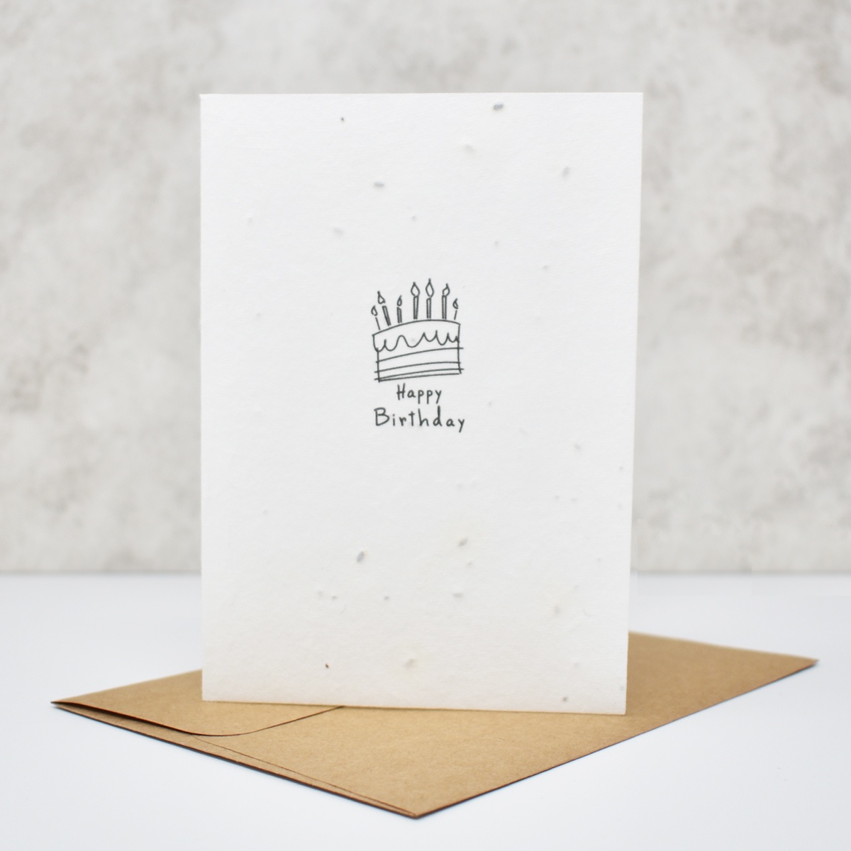 Seed Paper Greeting Card - 'Happy Birthday' - Vida Natural