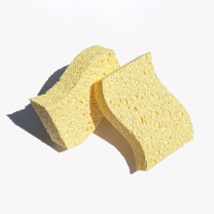 8 Pack Eco Compostable Sponge Kitchen Dish Sponge Biodegradable Washing Up  Scrubber Sponges For Dishes With Heavy Duty Scouring Pad