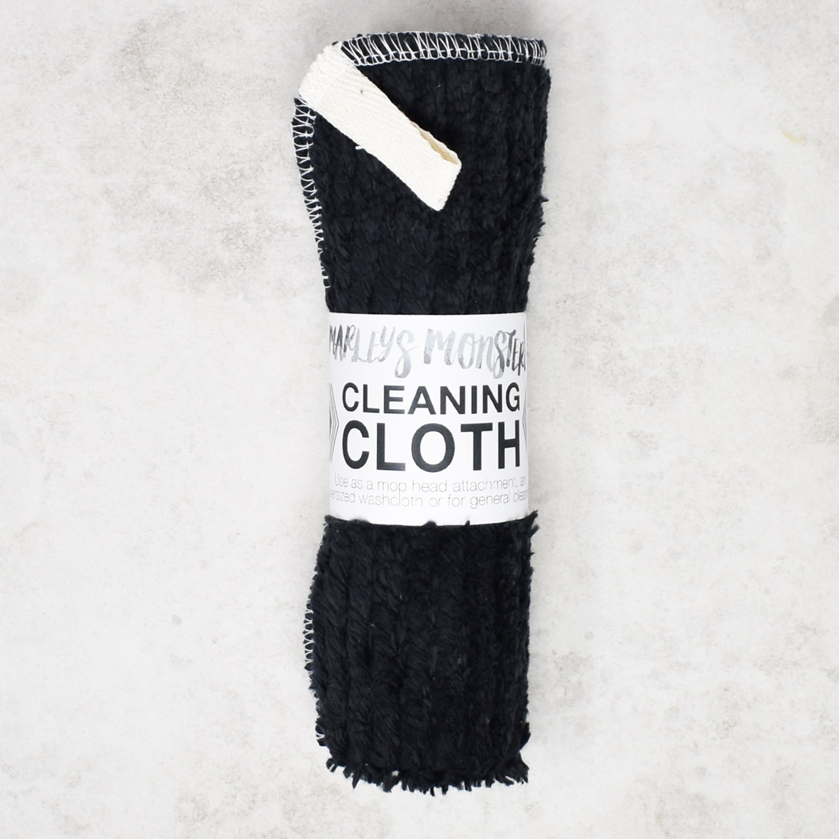 Marley's Monsters Cleaning Cloth (Cotton Chenille) Black