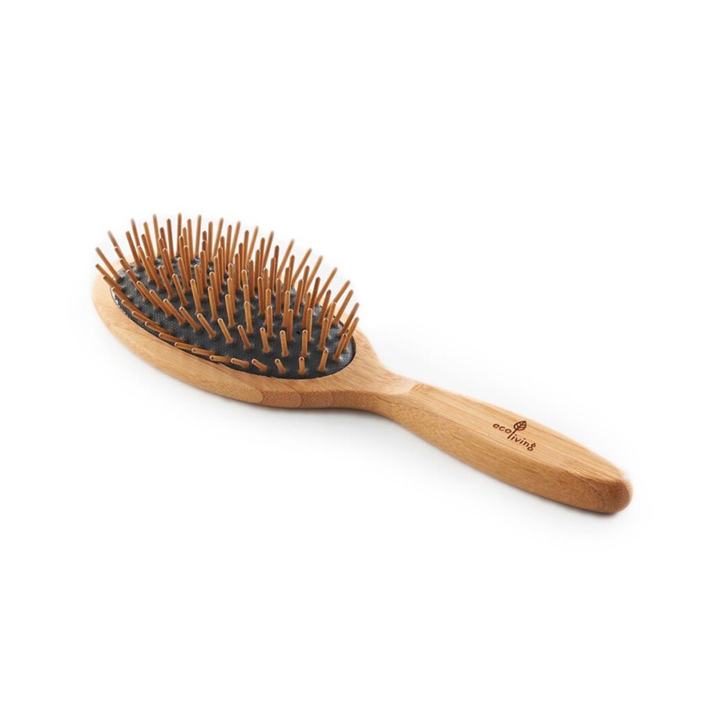 Bamboo Hairbrush with Wooden Pins - Eco-Friendly & Plastic-Free