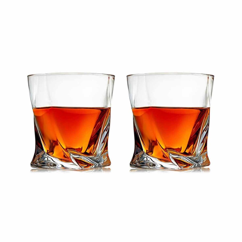 Twisted Whiskey Glasses - Set of 2 - Peace With The Wild