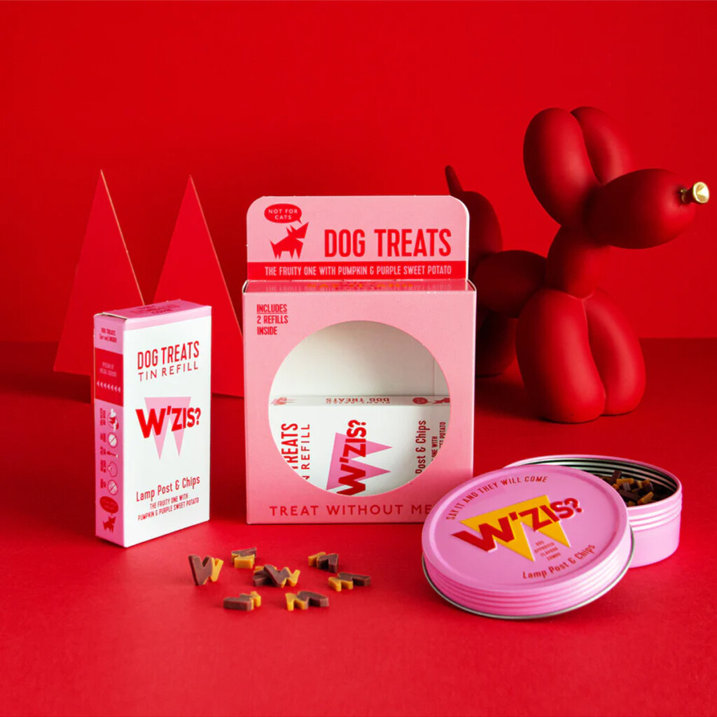 Dog Treat Tin Gift Box - Lamp Post & Chips - Peace With The Wild