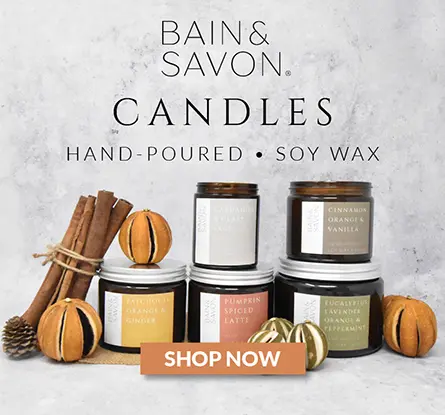 B&S candles feature banner