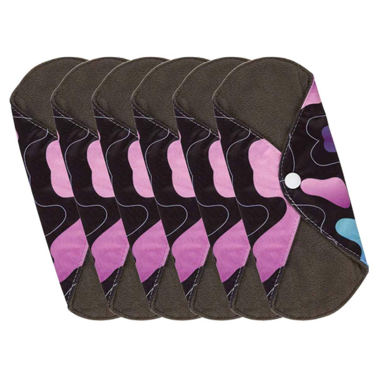 Reusable Sanitary Pads 6 Pack - Medium Flow - Peace With The Wild