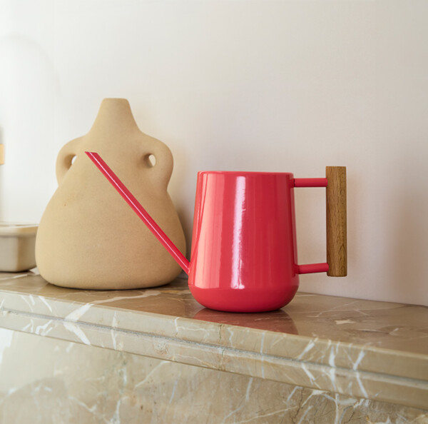 Plastic Free Indoor Watering Can - Coral - Image 2