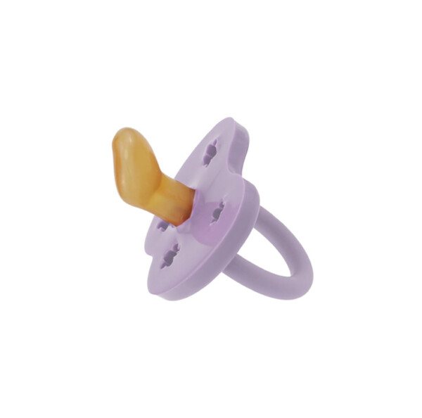 Flower Natural Rubber Pacifier - Lavender 3-36 Months - Image 2